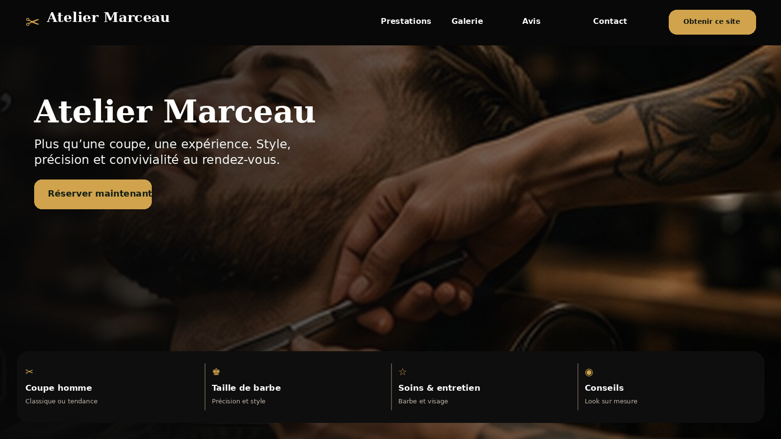 Aperçu de la maquette Atelier Marceau